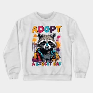 Adopt A Street Cat Crewneck Sweatshirt